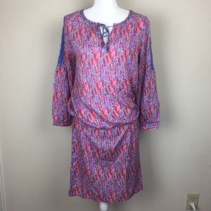 Noble Outfitters Colored Midi Dress Long Sleeve M